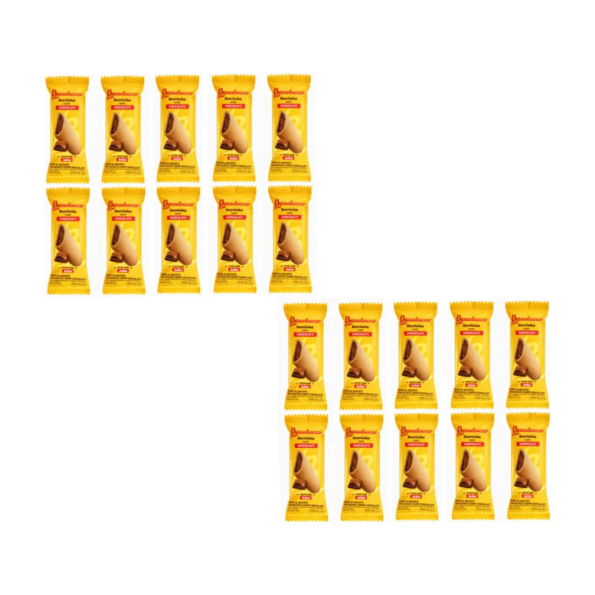 Bizcocho con relleno sabor a chocolate Bauducco (20 x 25 g)