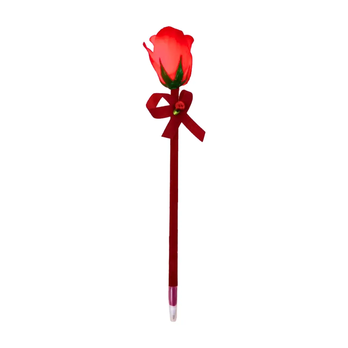 Bolígrafo en forma de rosa con luz Tiara