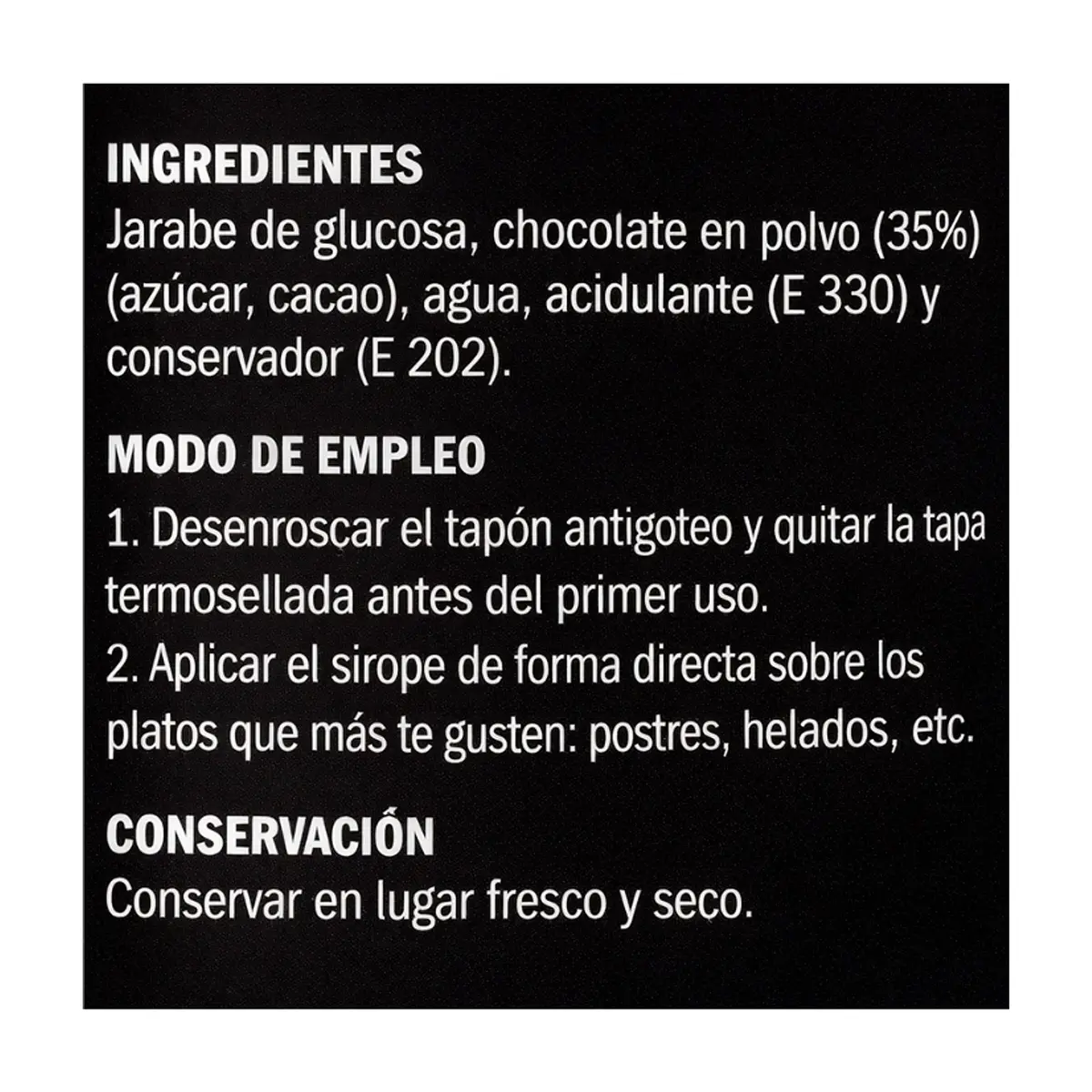 Sirope de chocolate sin gluten IFA Eliges (295 g / 10.40 oz) - Thumbnail 2