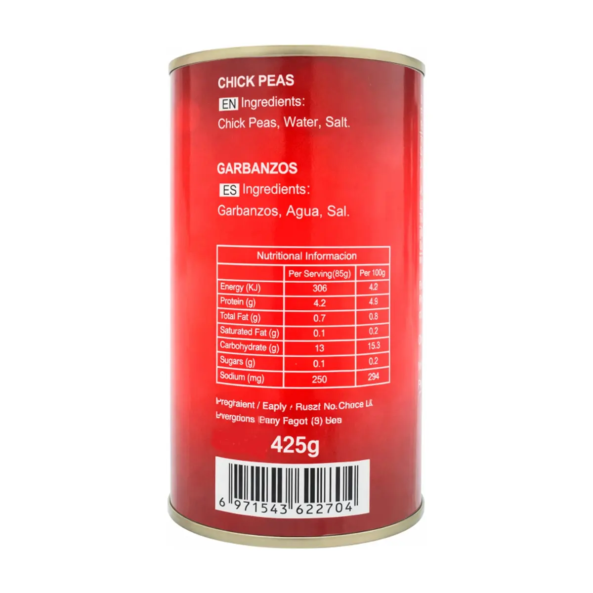 Garbanzos enlatados La Sabrosa (2 x 425 g / 14.99 oz) - Thumbnail 2