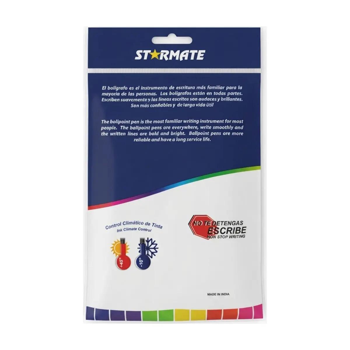 Bolígrafos de tinta con base de gel megro Starmate (10 U) - Thumbnail 2