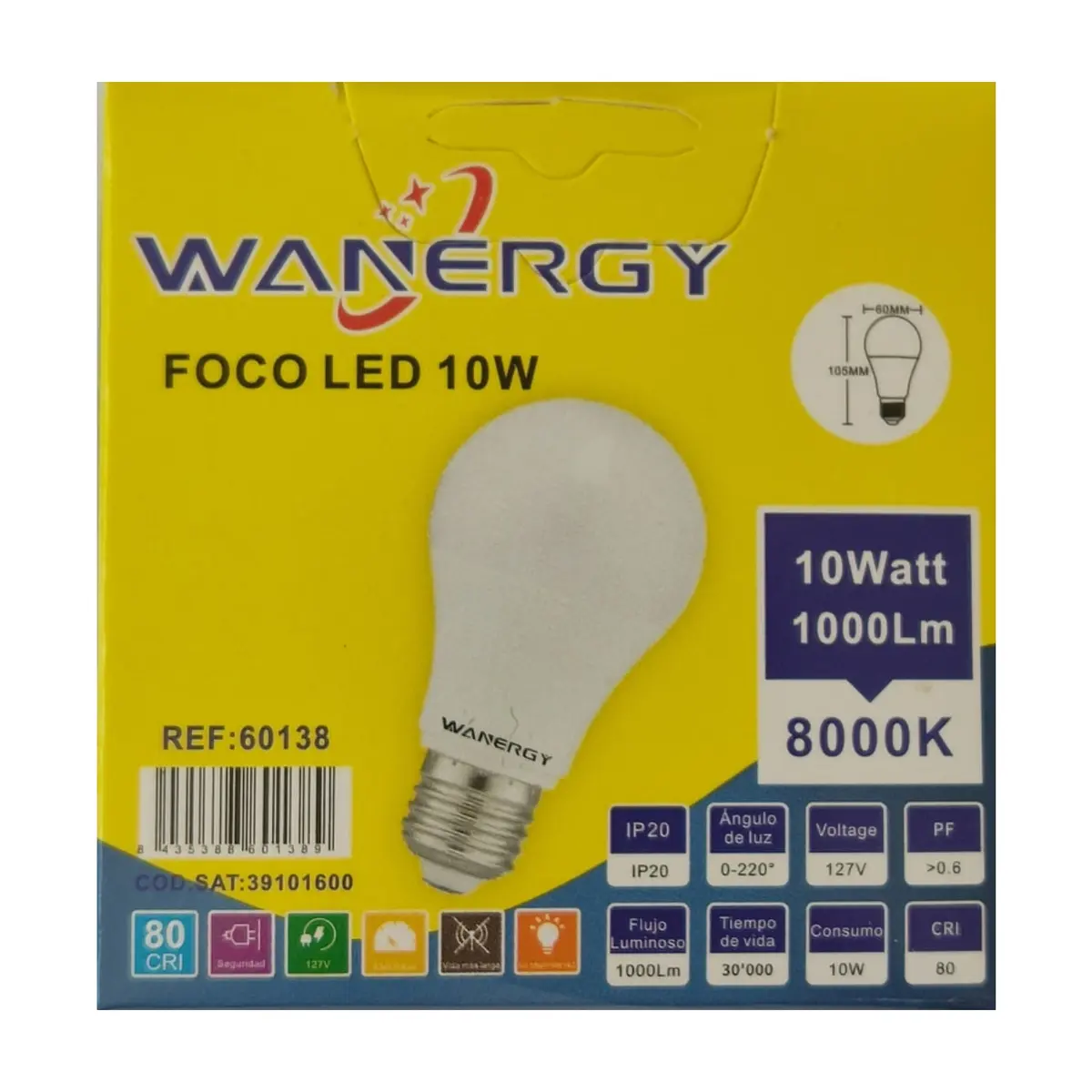Foco LED - 10 W - Wanergy - Thumbnail 2