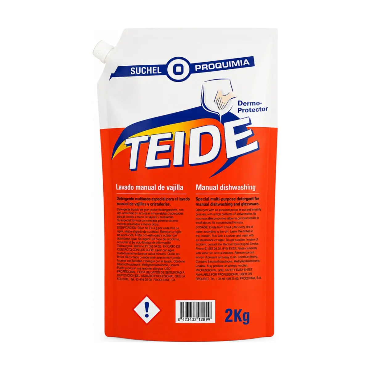 Detergente lavavajillas líquido Teide Suchel Proquimia (2 kg / 4.4 lb)