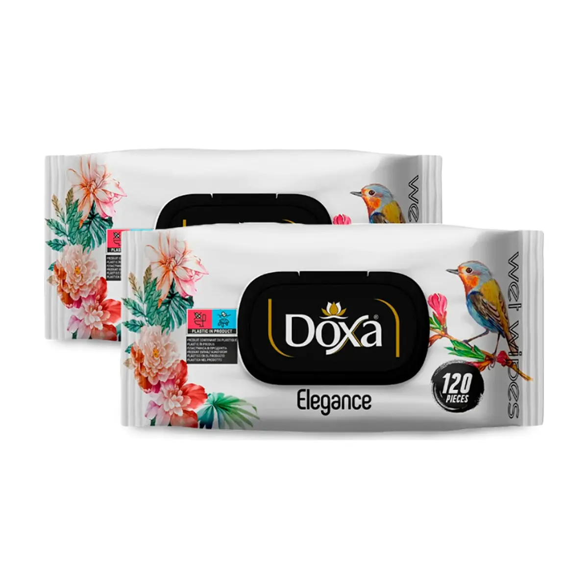 Toallitas húmedas Doxa Elegance (2 x 120 U)