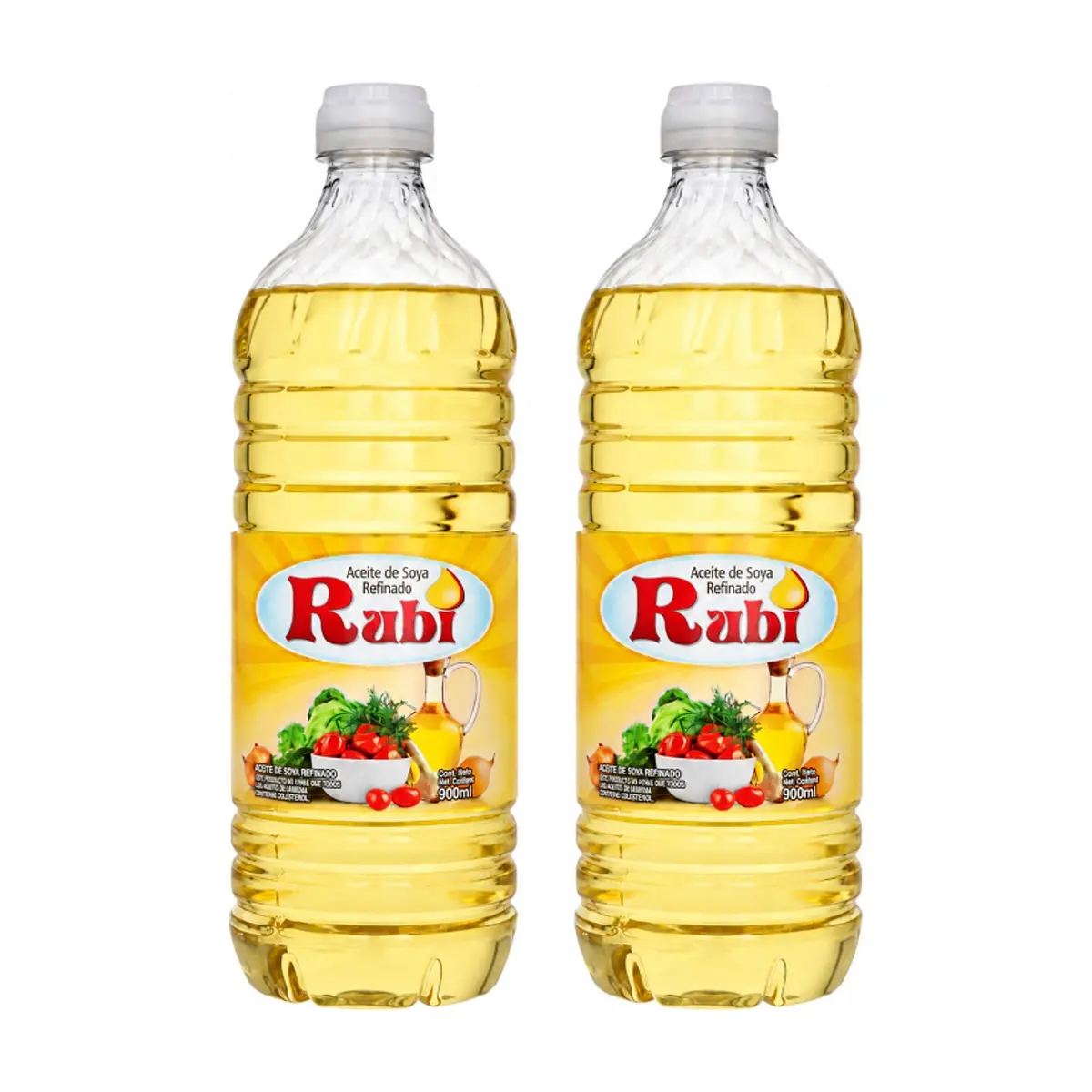 Aceite de soya refinado Rubi (2 x 900 ml)