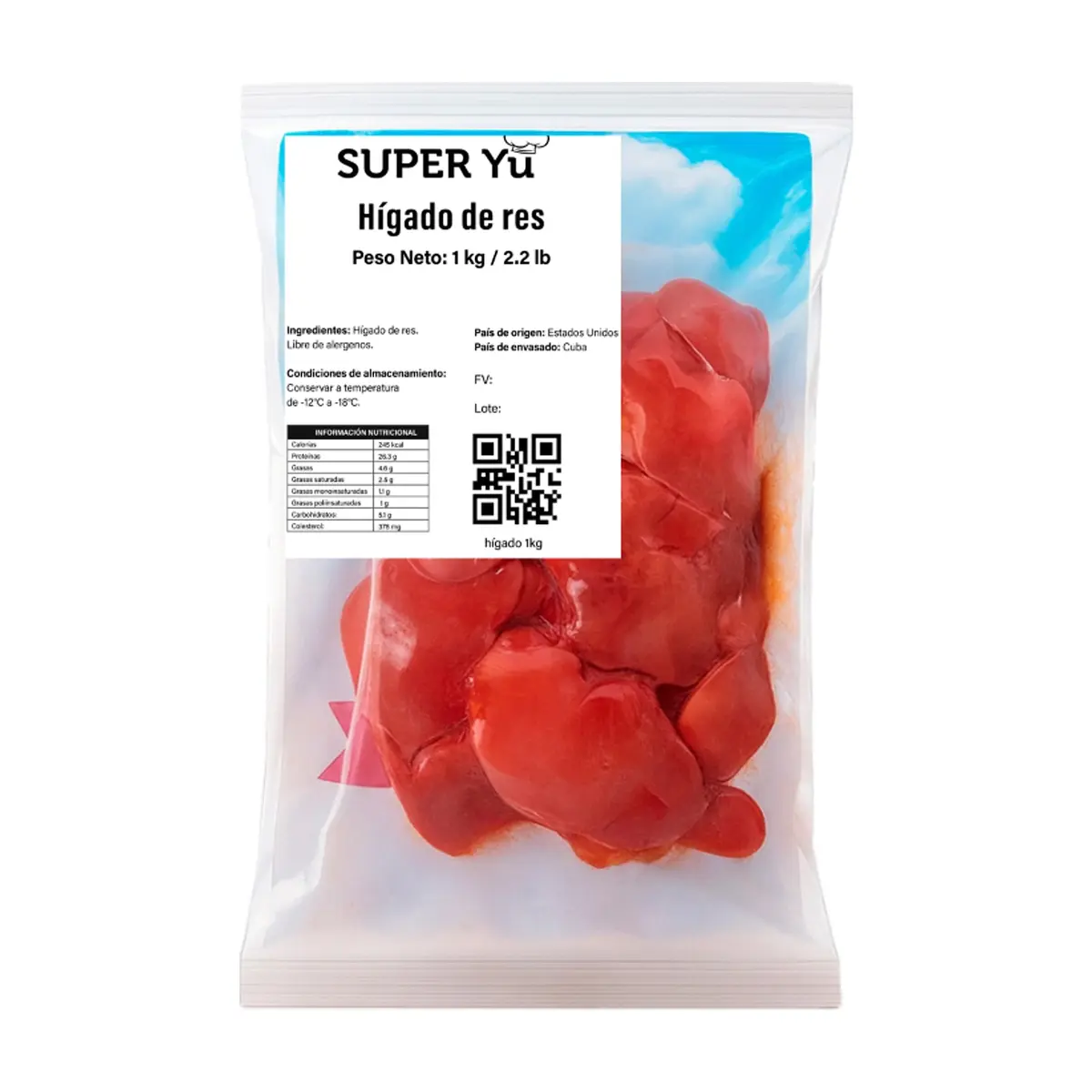 Higado de res Super Yu (1 kg / 2.2 lb) - Miniatura 4