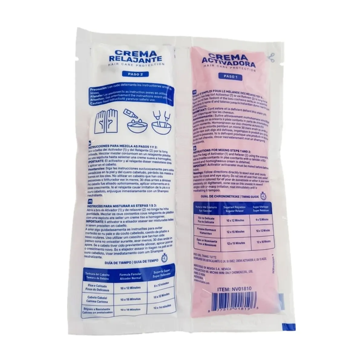 Alisador de cabello crema activadora y crema alisadora Nevada - Miniatura 2