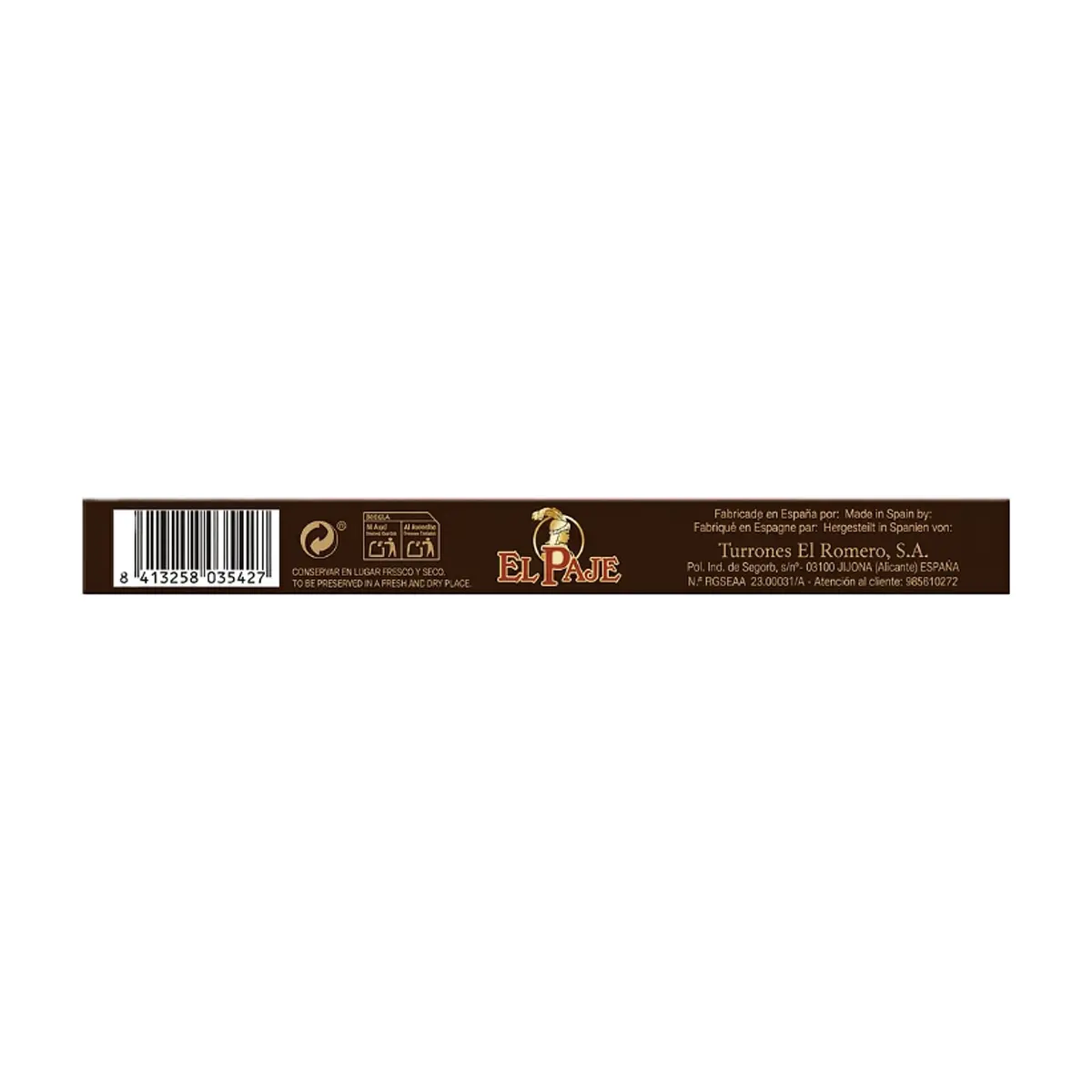 Turrón duro de almendra calidad extra El Paje (150 g / 5.25 oz) - Thumbnail 2