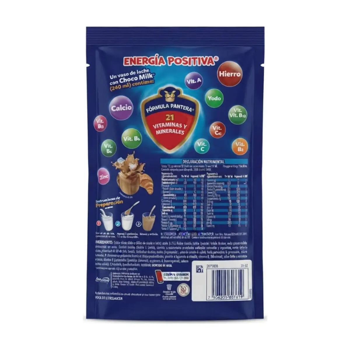 Alimento en polvo sabor capuchino Choco Milk (350 g / 12.34 oz) - Thumbnail 3