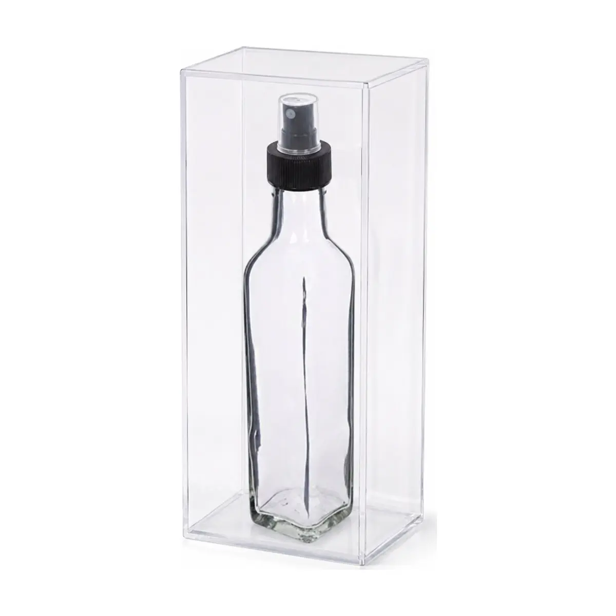 Botella de cristal cuadrada con pulverizador 250 ml Alessandro - Thumbnail 3