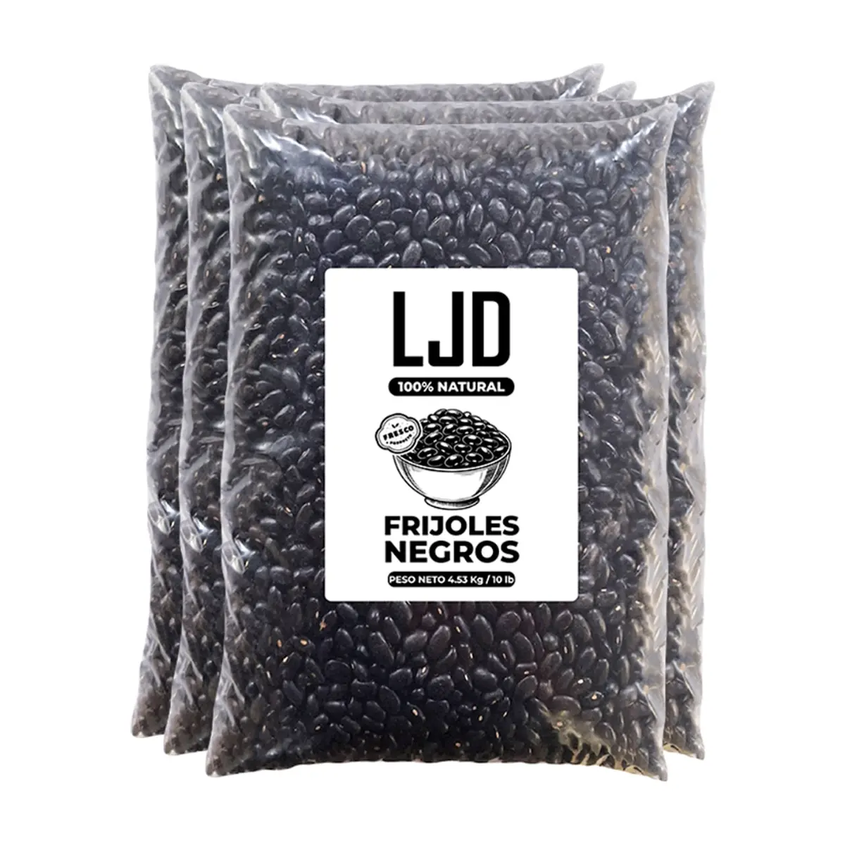 Frijoles negros LJD (4 x 4.53 kg / 10 lb)