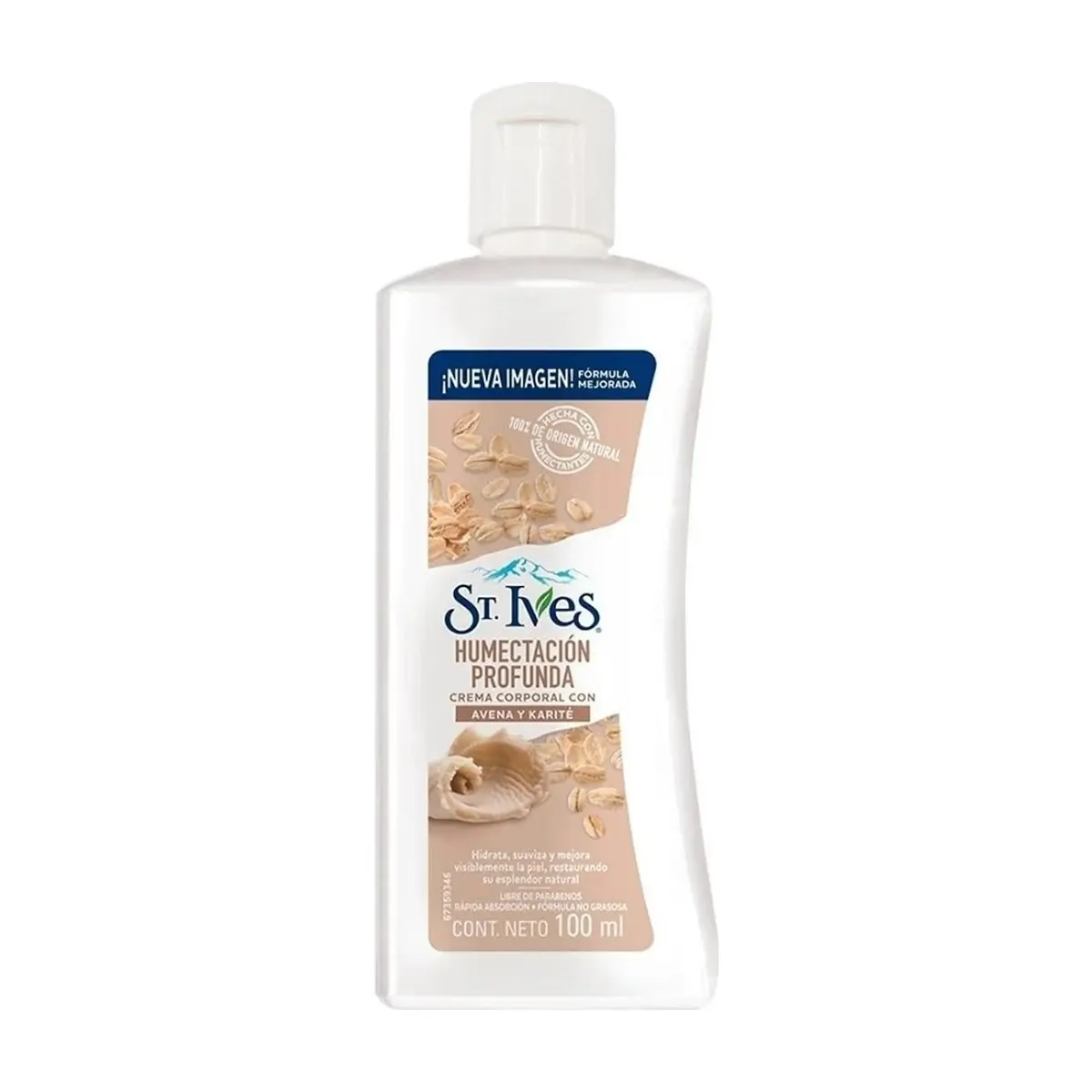 Crema corporal avena y karité hidratación profunda St Ives (100 ml)