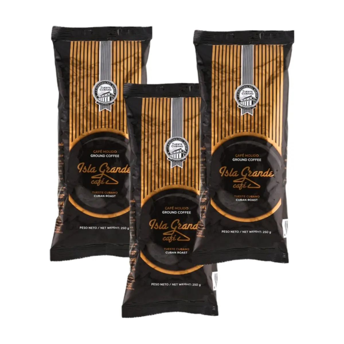 Café tostado y molido Isla Grande (3 x 250 g / 8.81 oz) - Miniatura 1