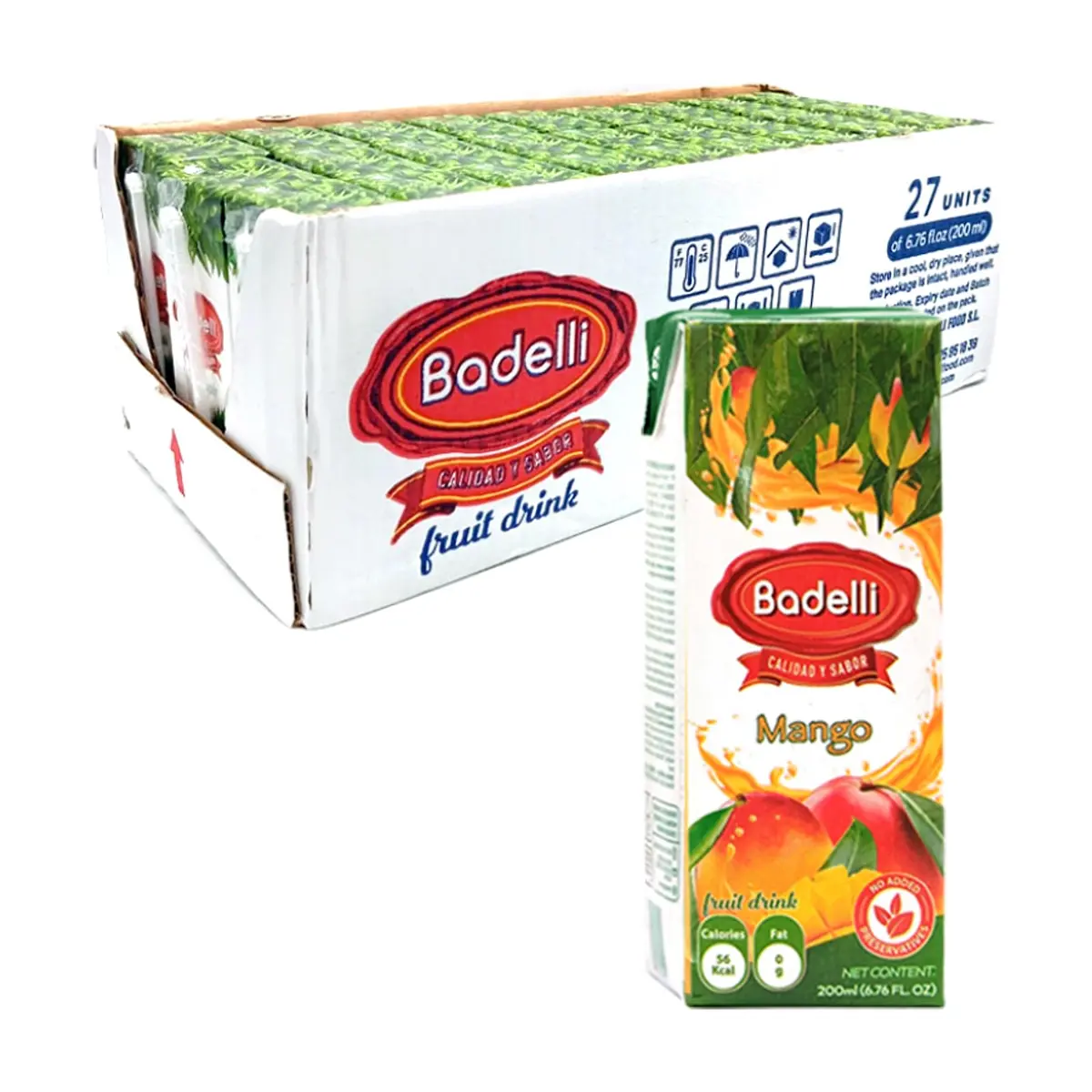 Jugo de mango Badelli (27 x 200 ml / 6.76 oz fl) - Miniatura 1