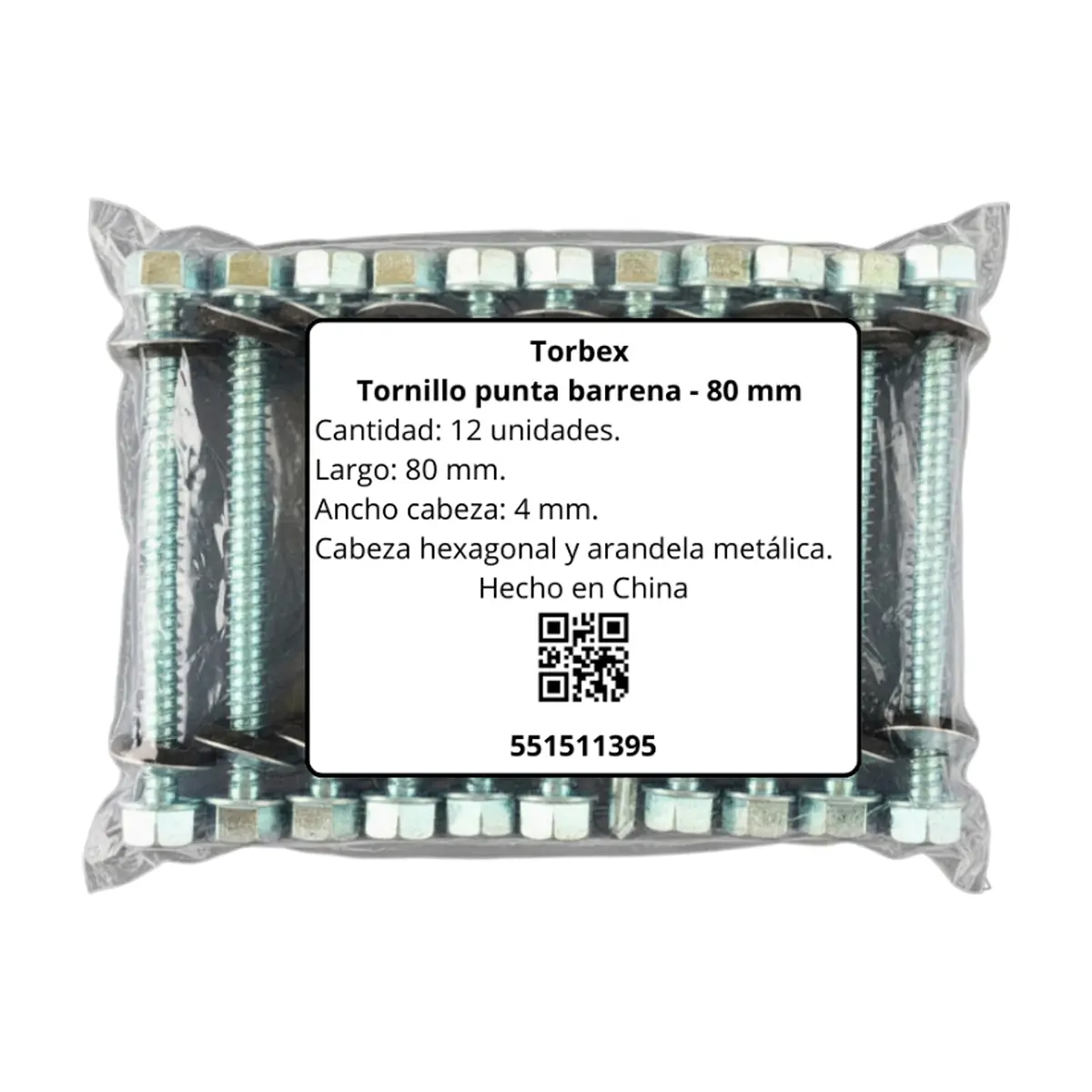 Tornillo punta barrena - 80 mm Torbex (12 U) - Thumbnail 4