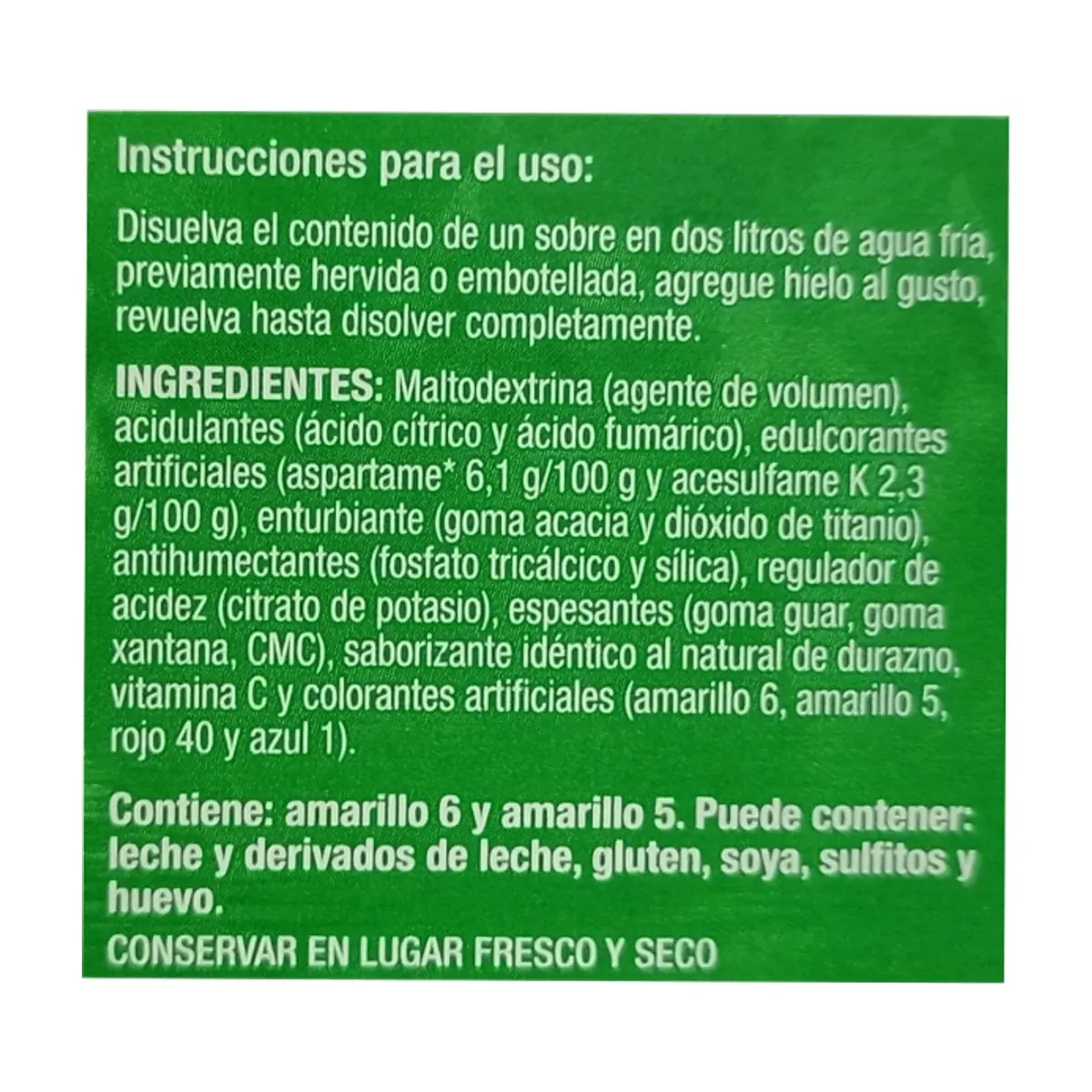 Refresco instantáneo sabor durazno Zuko (104 g / 3.67 oz) - Thumbnail 4