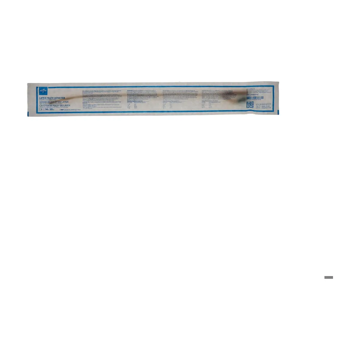 Catéter de Foley 2 vías de látex con recubrimiento elastomérico de silicona 14 Fr 30 ml Medline - Miniatura 3