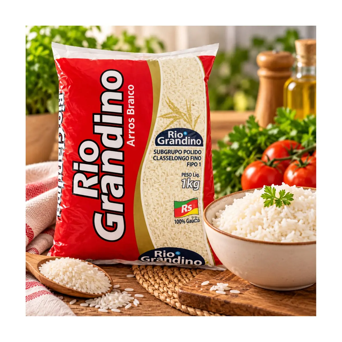 Arroz blanco Rio Grandino (1 kg / 2.2 lb) - Miniatura 4
