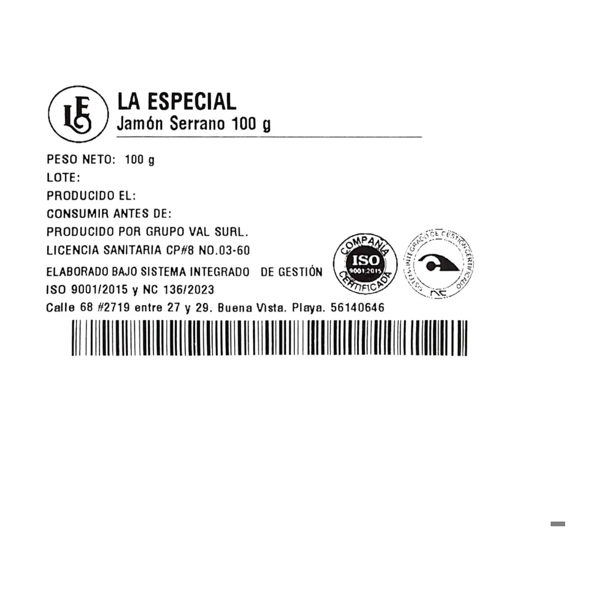 Jamón serrano La Especial (100 g / 3.52 oz) - Thumbnail 2