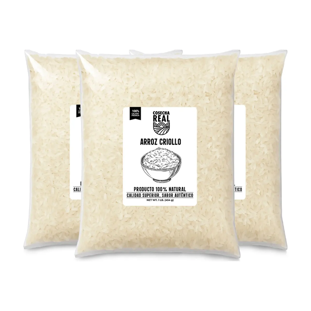 Arroz criollo Cosecha Real (3 x 454 g / 1 lb)