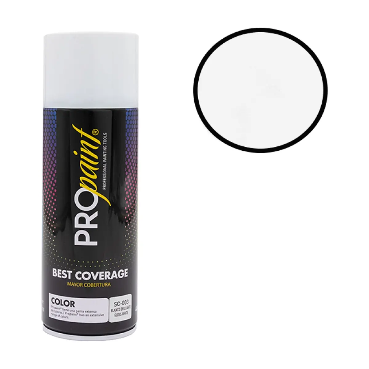 Pintura en aerosol color blanco brillante Pro Paint (400 ml) - Miniatura 5