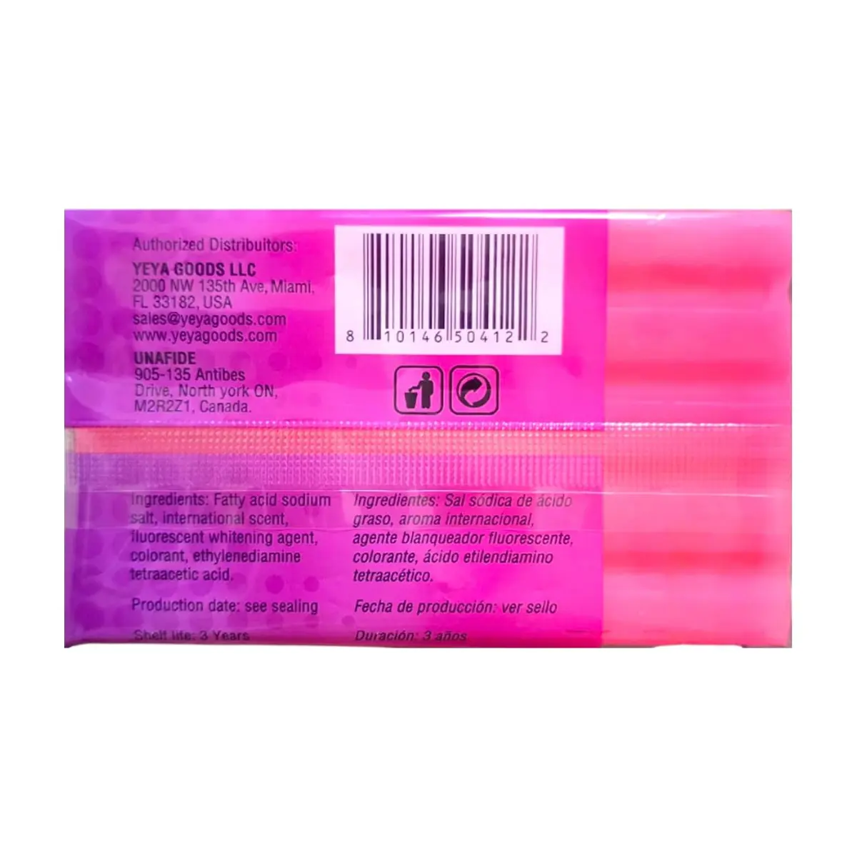 Jabón de lavar con aroma floral YEYA (40 x 250 g / 8.8 oz) - Miniatura 4