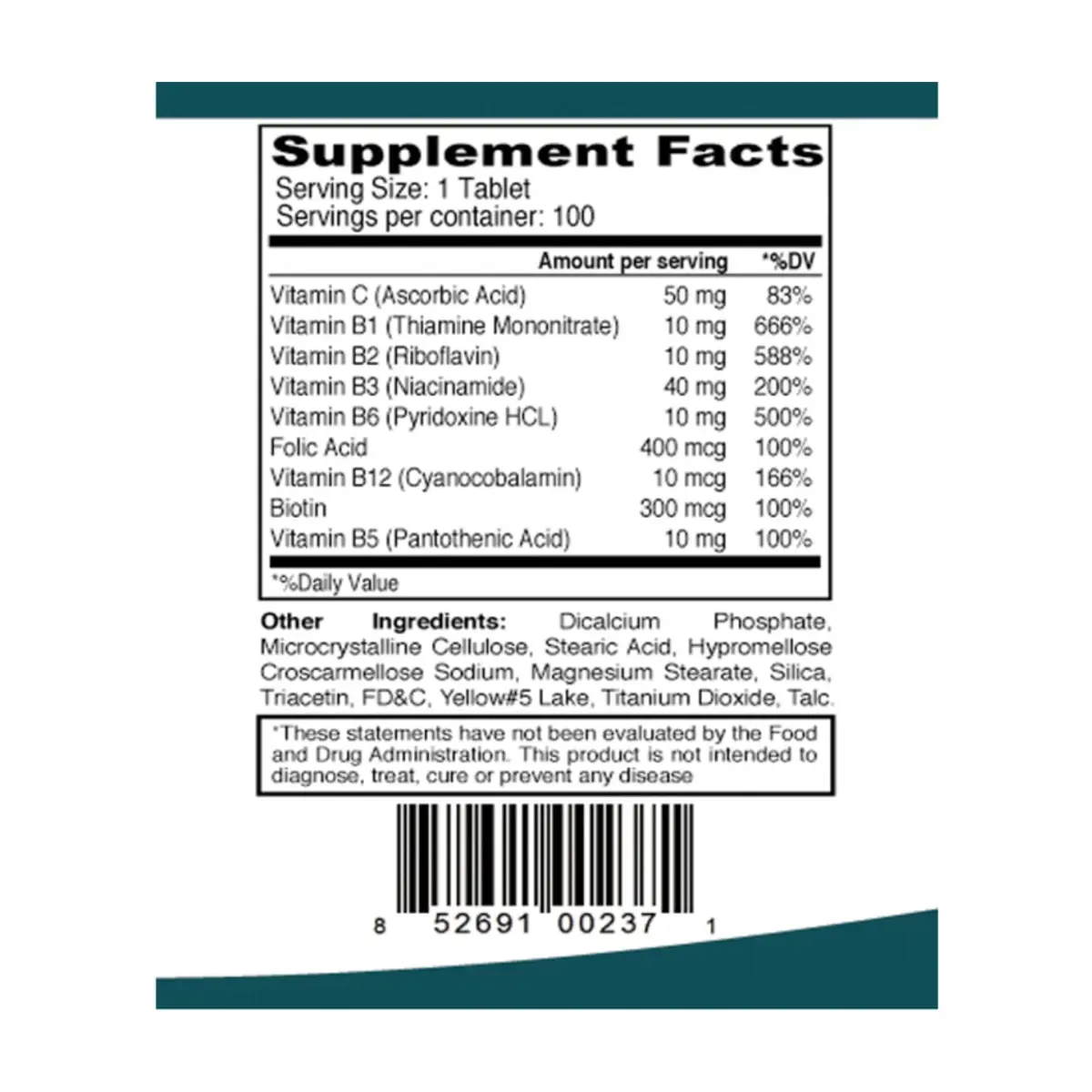 Complejo Vitamínico B Elp Essential (100 tabletas) - Thumbnail 2