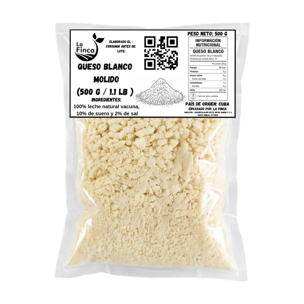Queso blanco molido La Finca (500 g / 1.1 lb) - Thumbnail 2