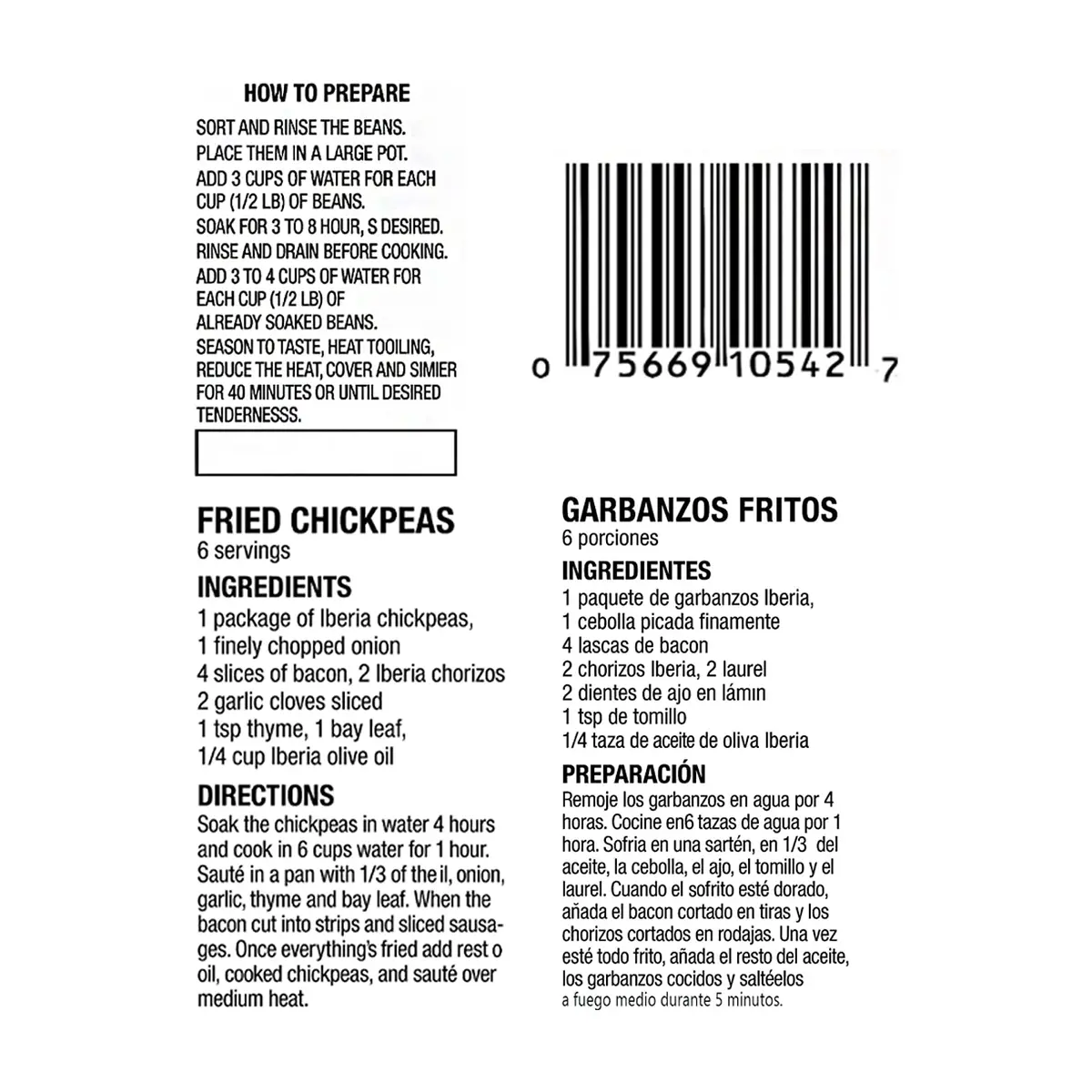 Garbanzos Ibéricos Iberia (340 g / 12 oz) - Thumbnail 4