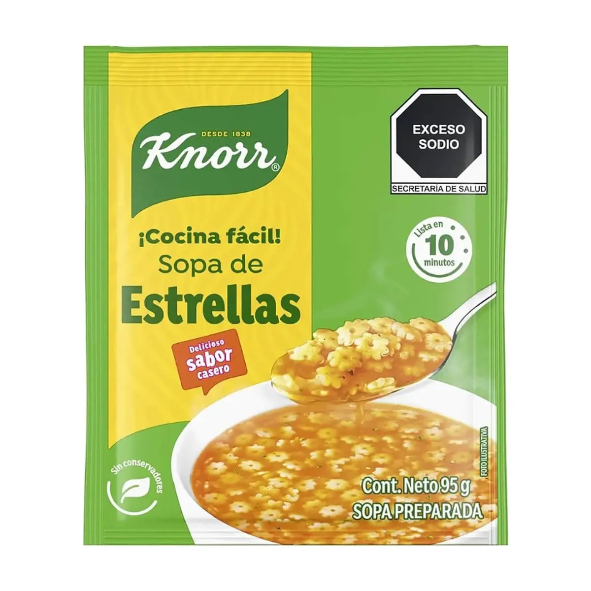 Sopa de Estrellas Knorr (95 g / 3.35 oz) - Imagen 1