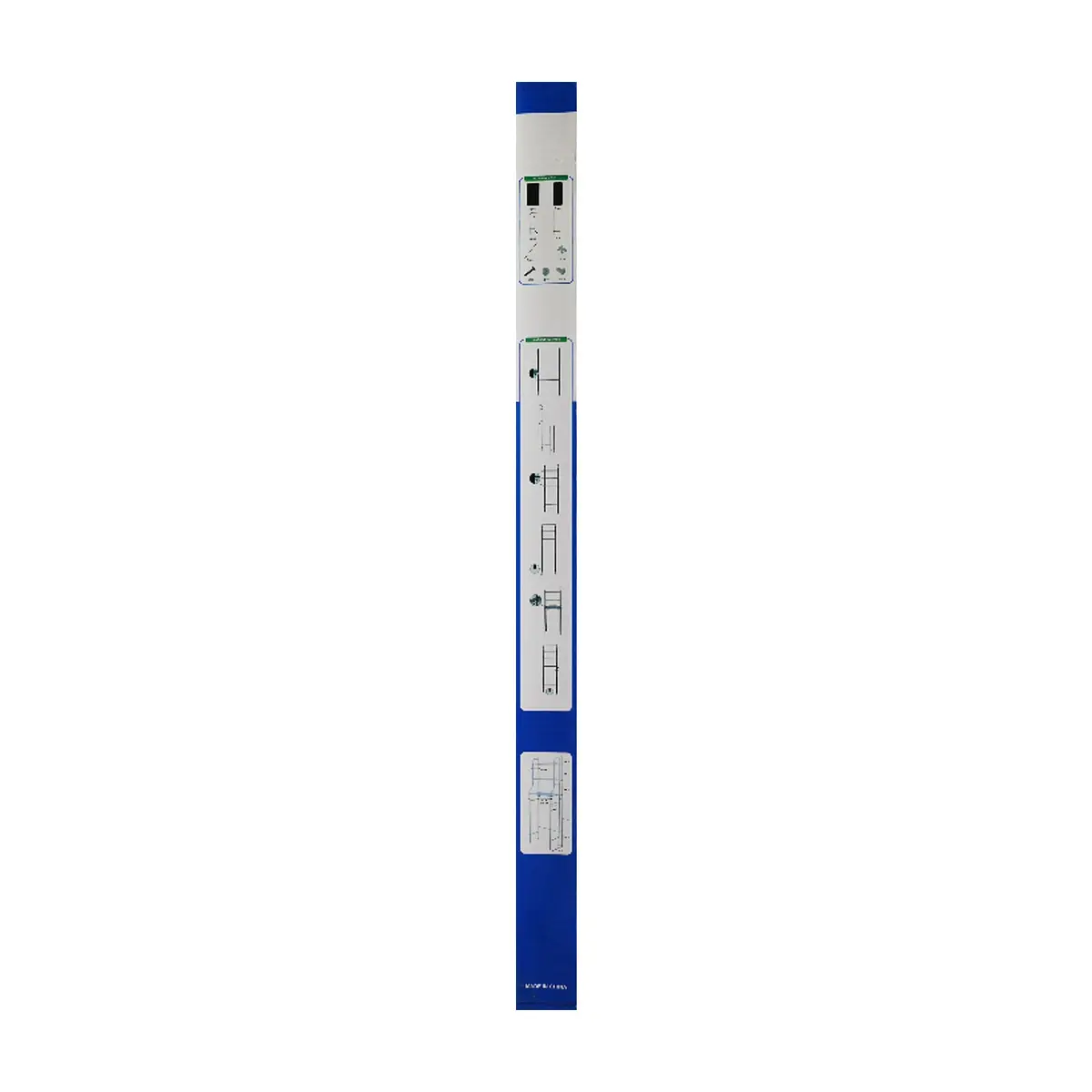 Estante organizador de 3 niveles para cuarto de lavado NEKI (68 x 25 x 163 cm) - Miniatura 3