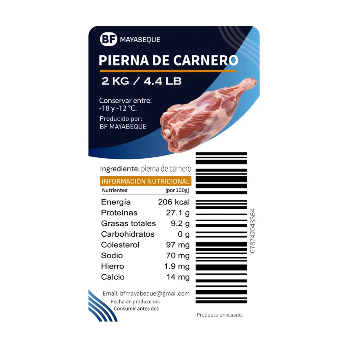 Pierna de carnero BF Mayabeque (2 kg / 4.4 lb) - Miniatura 4