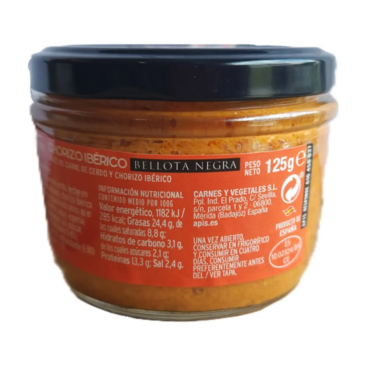 Paté de chorizo ibérico bellota negra Apis (125 g / 4.41 oz) - Thumbnail 2