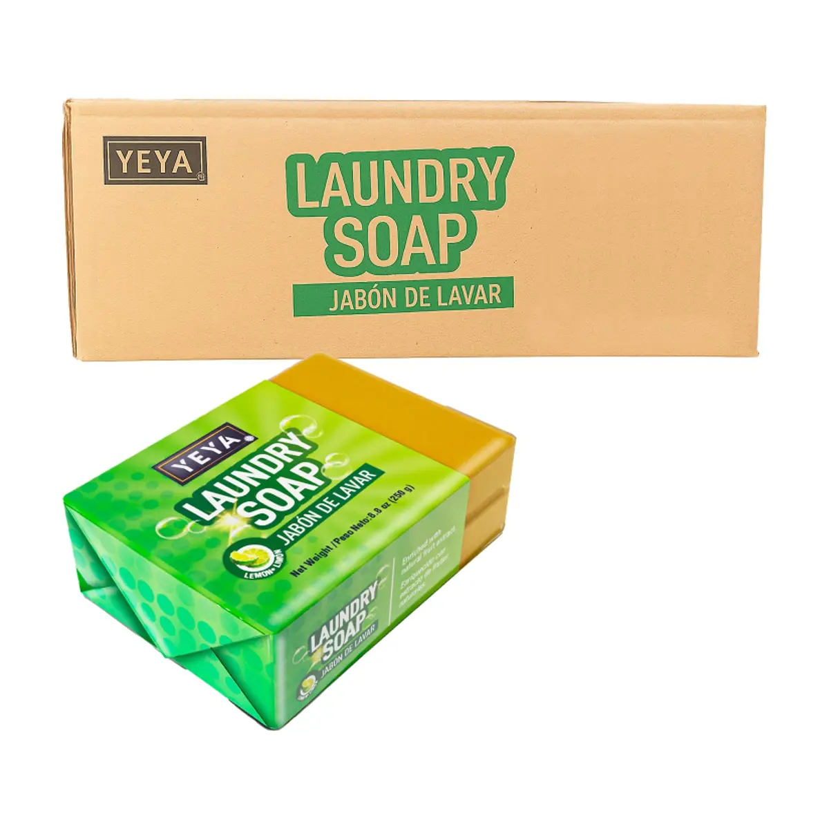Jabón de lavar con aroma a limón YEYA (40 x 250 g / 8.8 oz) - Miniatura 1