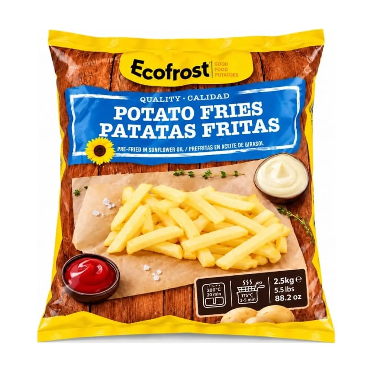 Papas Prefritas (2.5kg) ECOFROST - Imagen 1