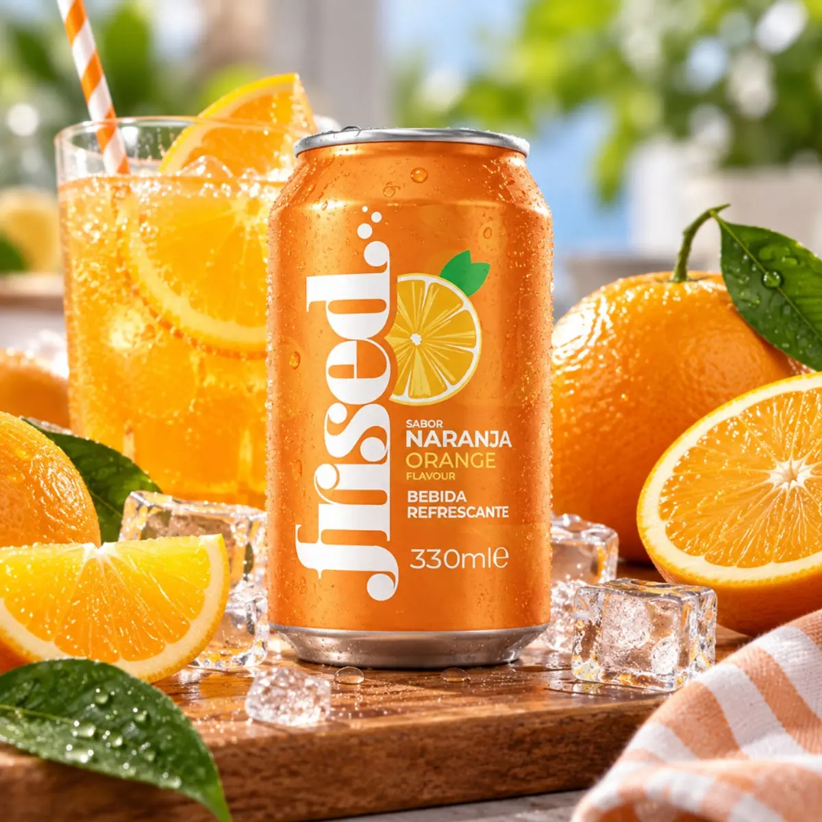 Refresco de naranja Frised (330 ml) - Thumbnail 4