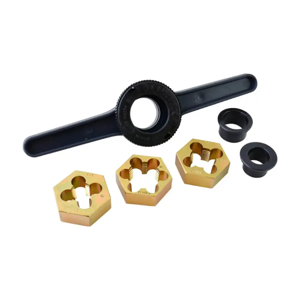 Juego de tarraja para tubos de PVC de 1/2" a 1" NPT Surtek TMP3 - Miniatura 1