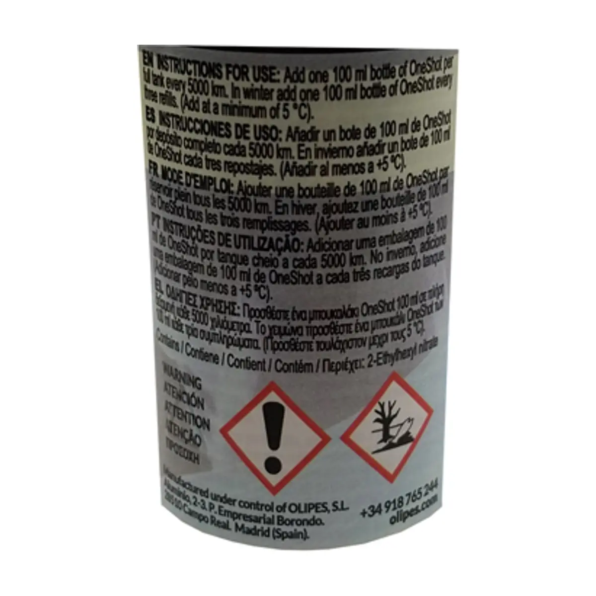Tratamiento preventivo para combustible Diesel One Shot Olipes (100 ml) - Thumbnail 3