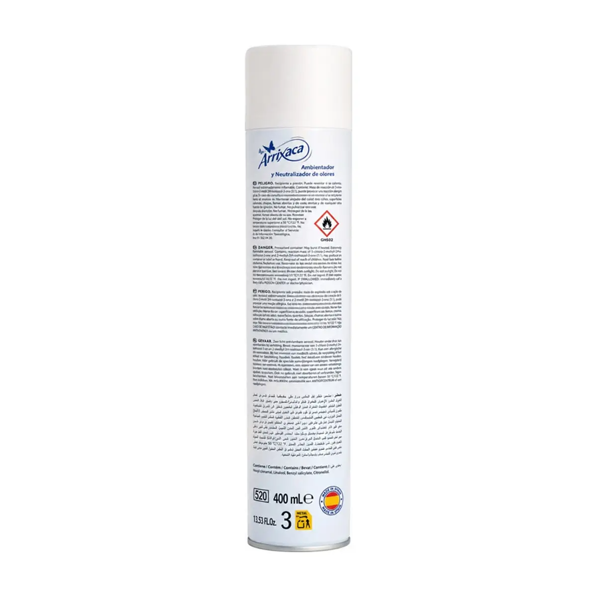 Ambientador y neutralizador de olores con aroma a frescor Arrixaca (400 ml / 13.5 oz) - Thumbnail 3
