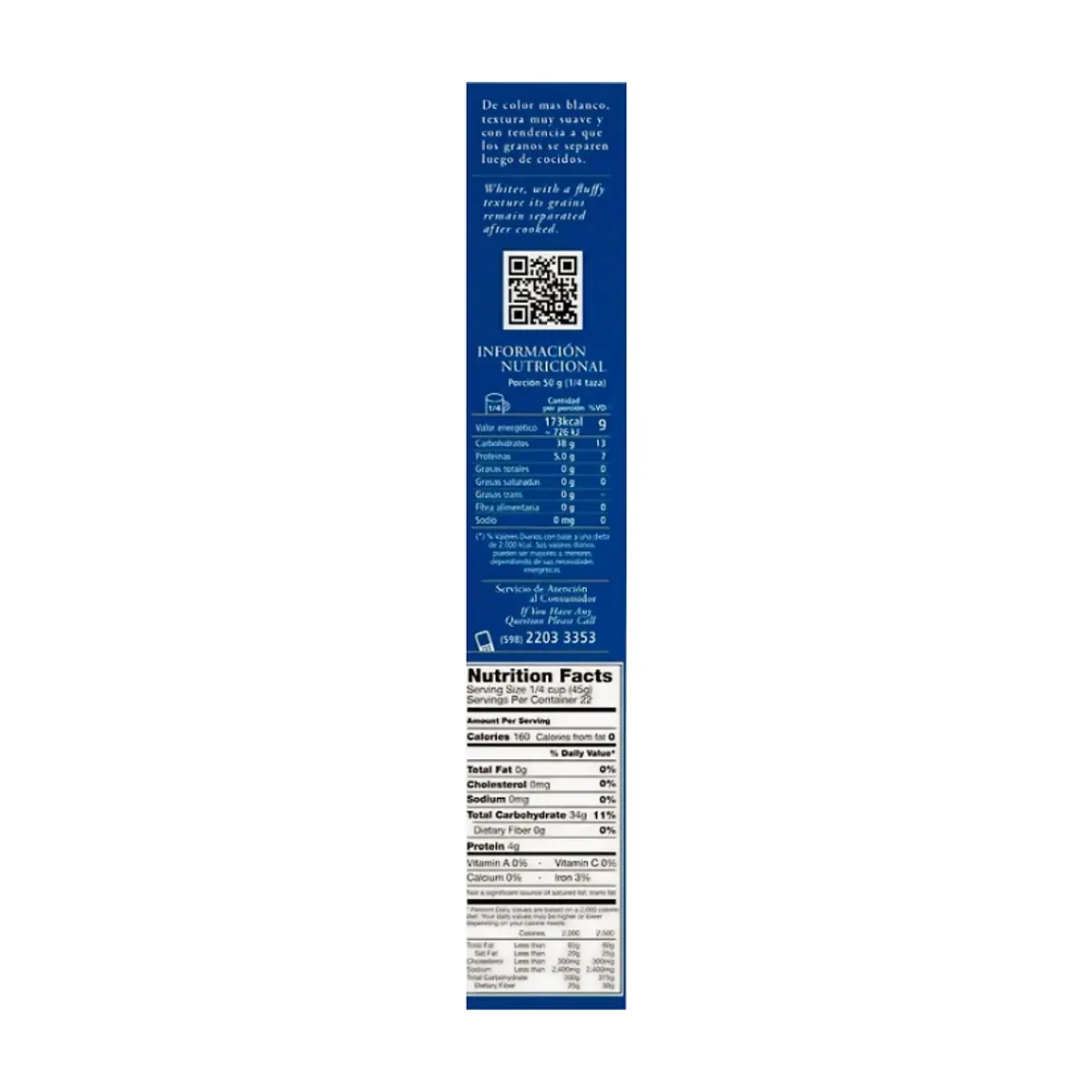 Arroz blanco de grano largo fino Saman Patna (1 kg / 2.2 lb) - Miniatura 3