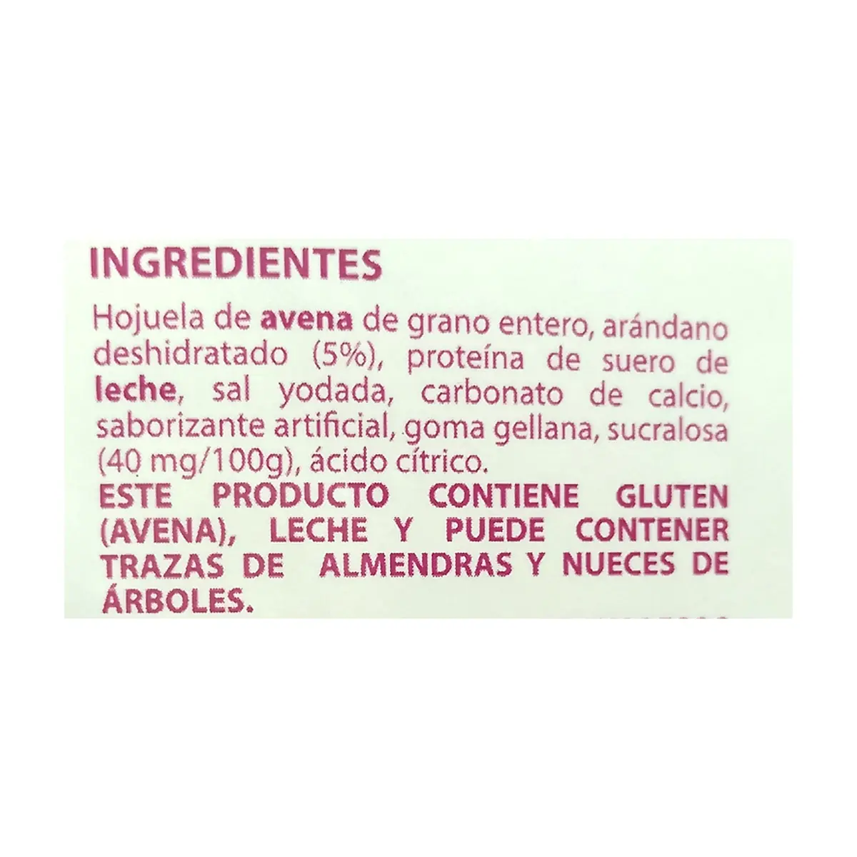 Avena instantánea integral sin azúcar sabor arádanos Ganvita (35 g / 1.23 oz) - Thumbnail 4