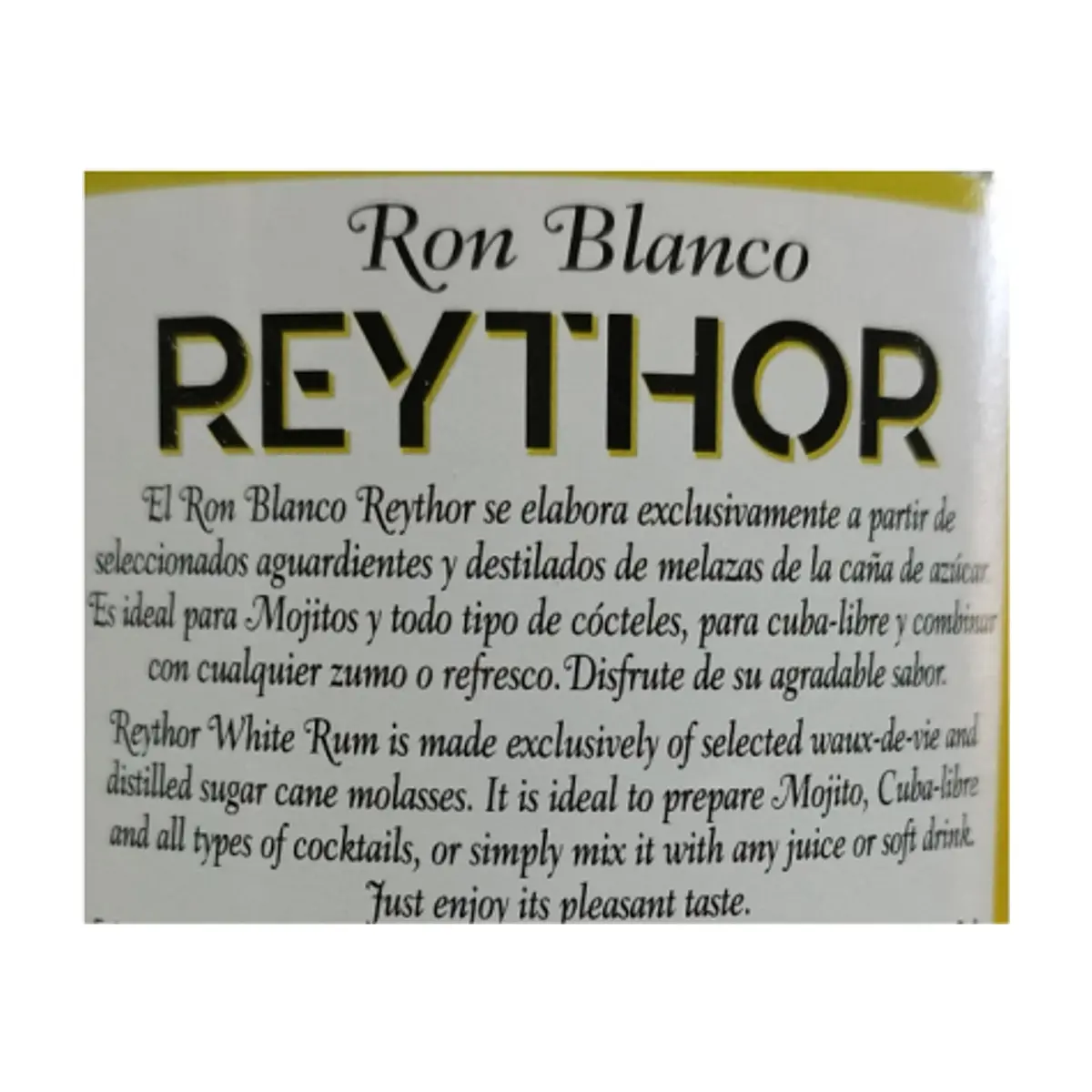 Ron blanco Reythor (1 L) - Thumbnail 6