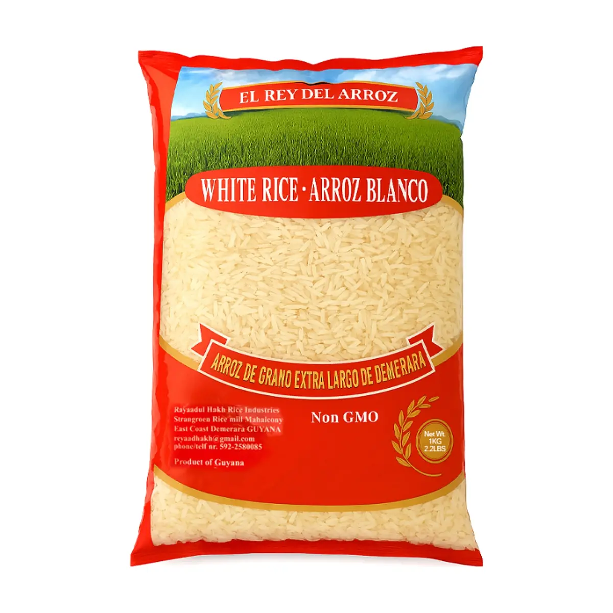 Arroz blanco de grano extra largo El rey del arroz (5 x 1 kg / 2.2 lb) - Miniatura 4