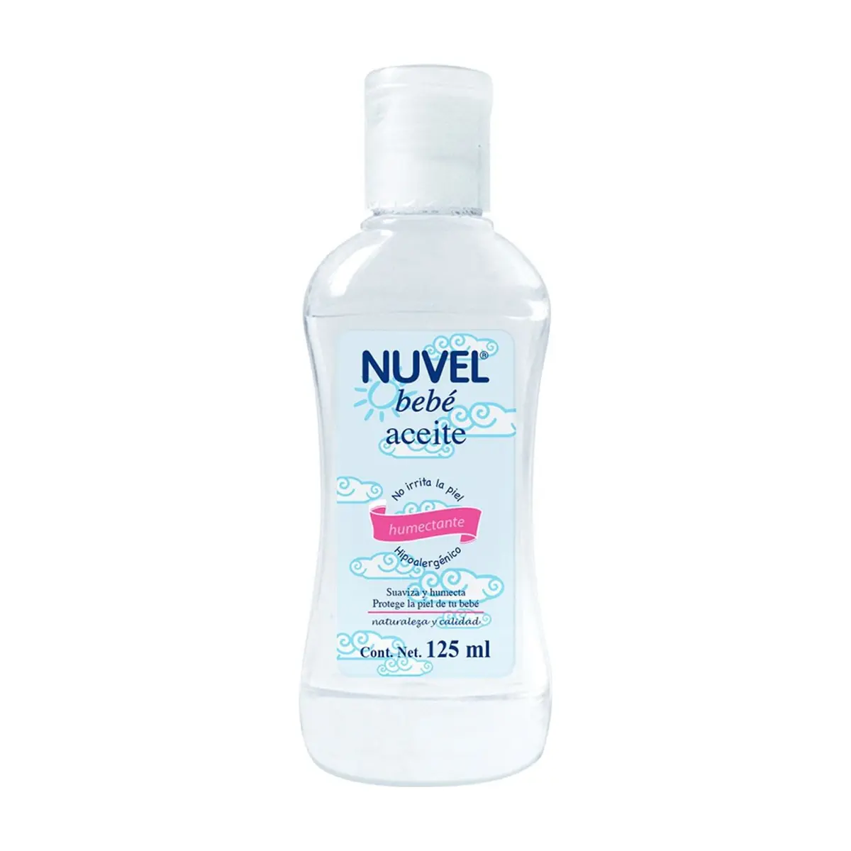 Aceite para bebé hipoalergénico humectante Nuvel (125 ml) - Thumbnail 4