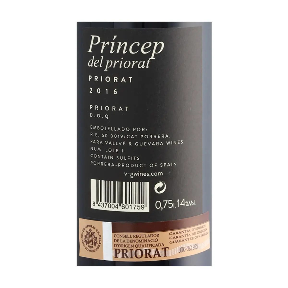 Vino tinto Príncep del Priorat (750 ml) - Thumbnail 3