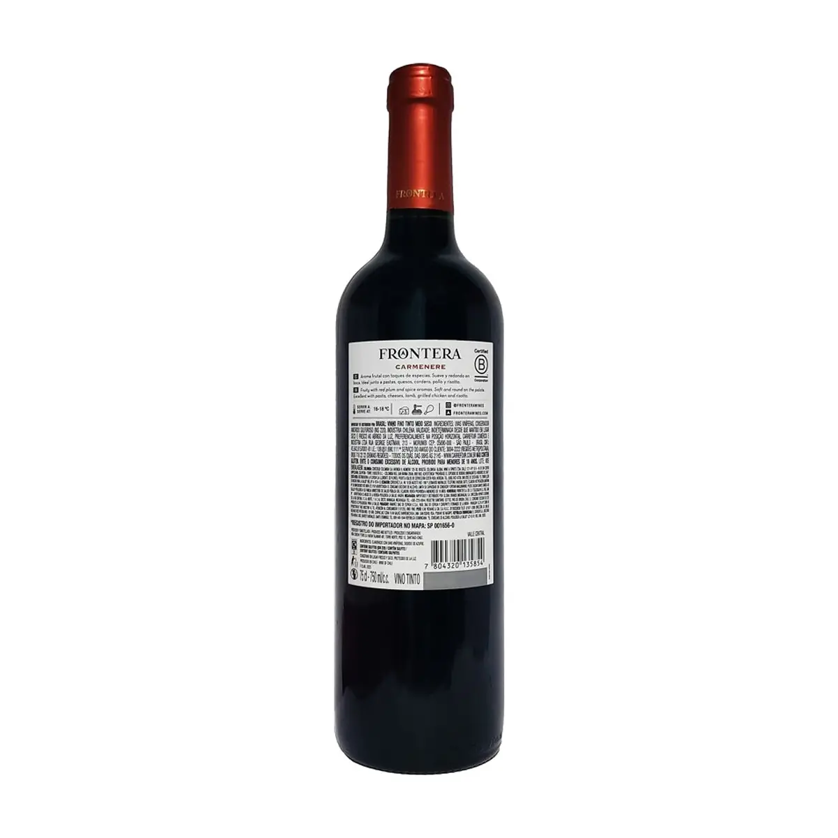Vino tinto Carmenere Frontera (750 ml) - Thumbnail 6