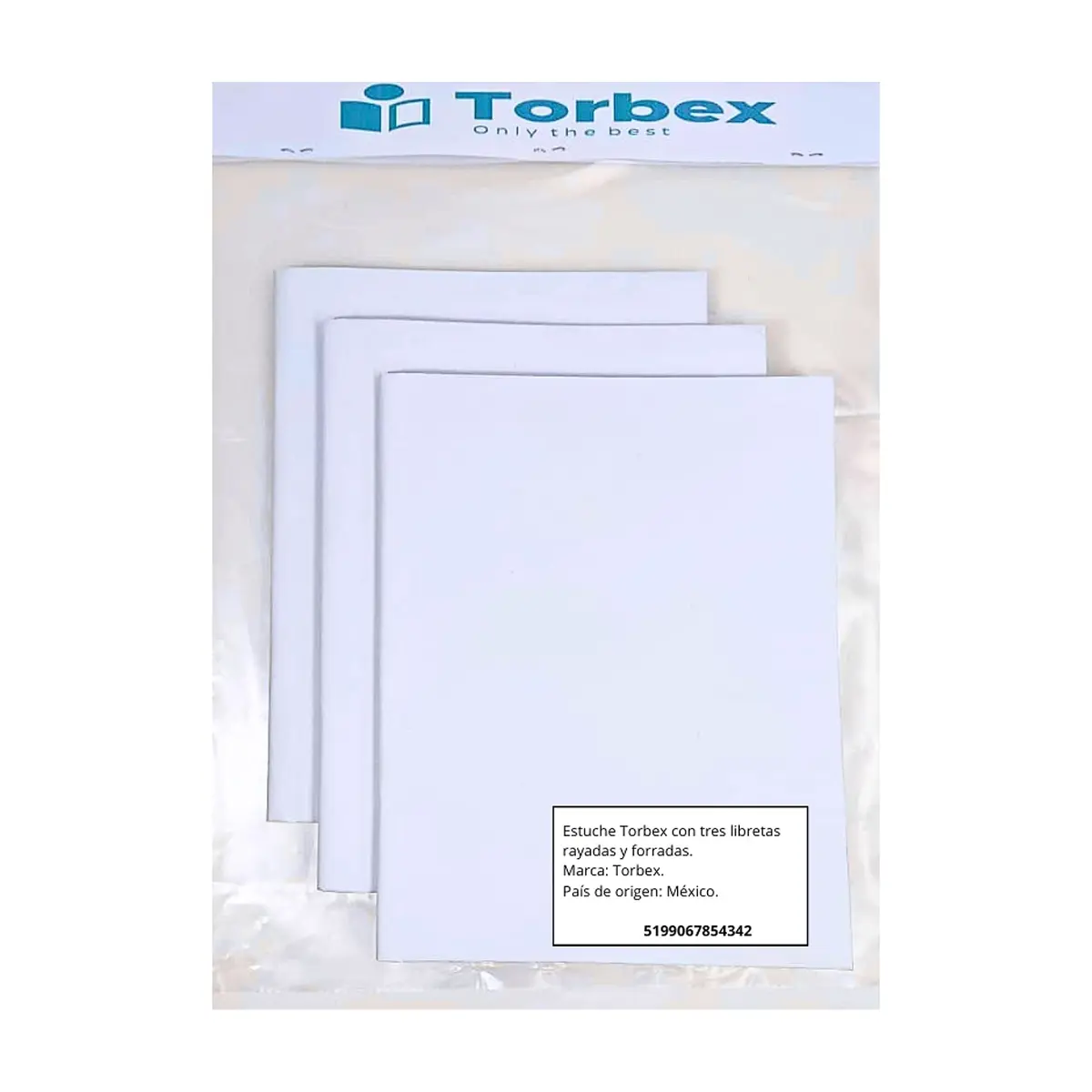 Estuche de tres libretas rayadas y forradas Torbex - Thumbnail 3