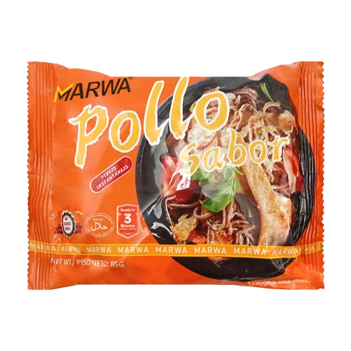 Sopa instantánea de fideos sabor pollo Marwa (24 x 85 g / 3 oz) - Thumbnail 3