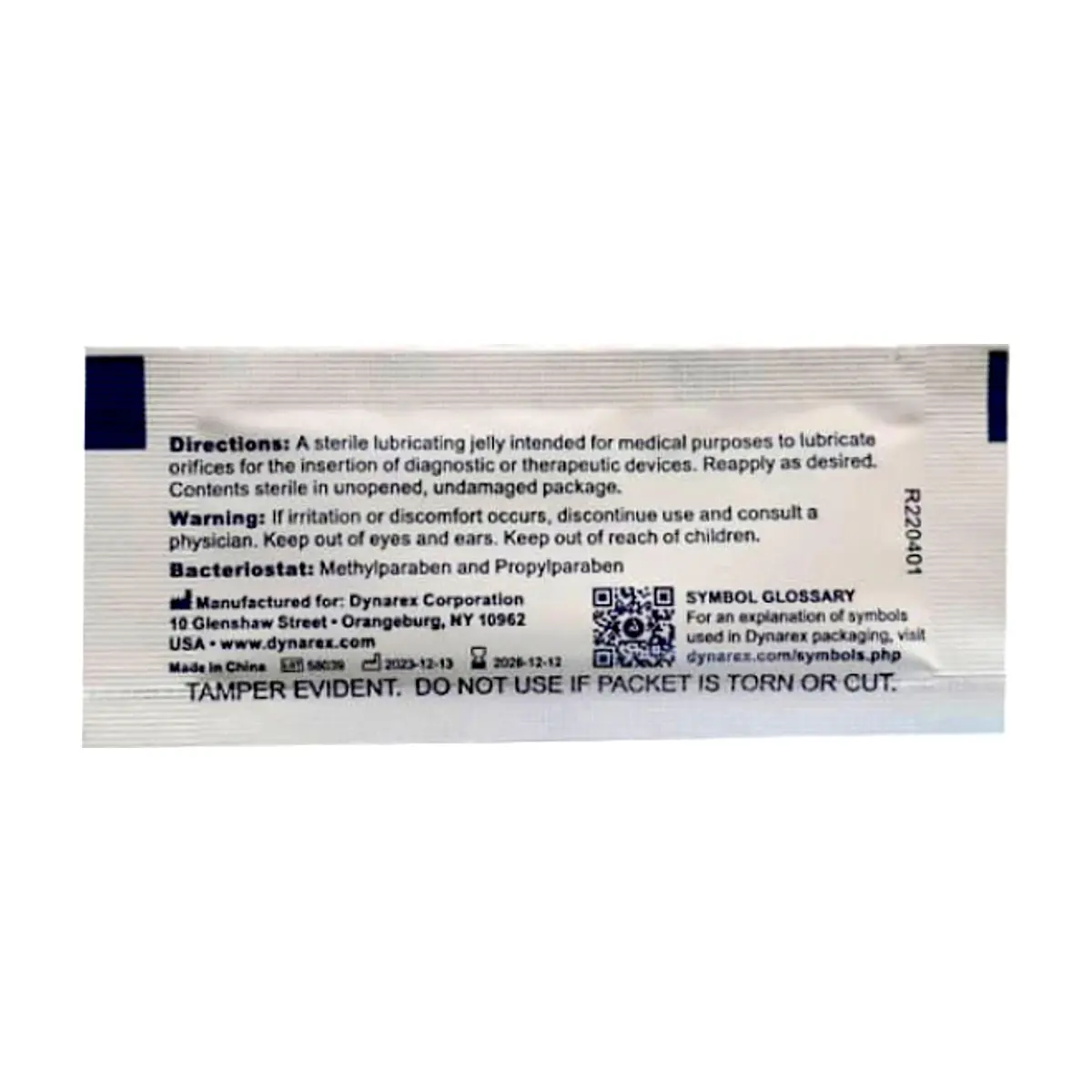 Gel lubricante estéril de pruebas diagnostico (2.7 g / 0.09 fl. oz) - Thumbnail 2