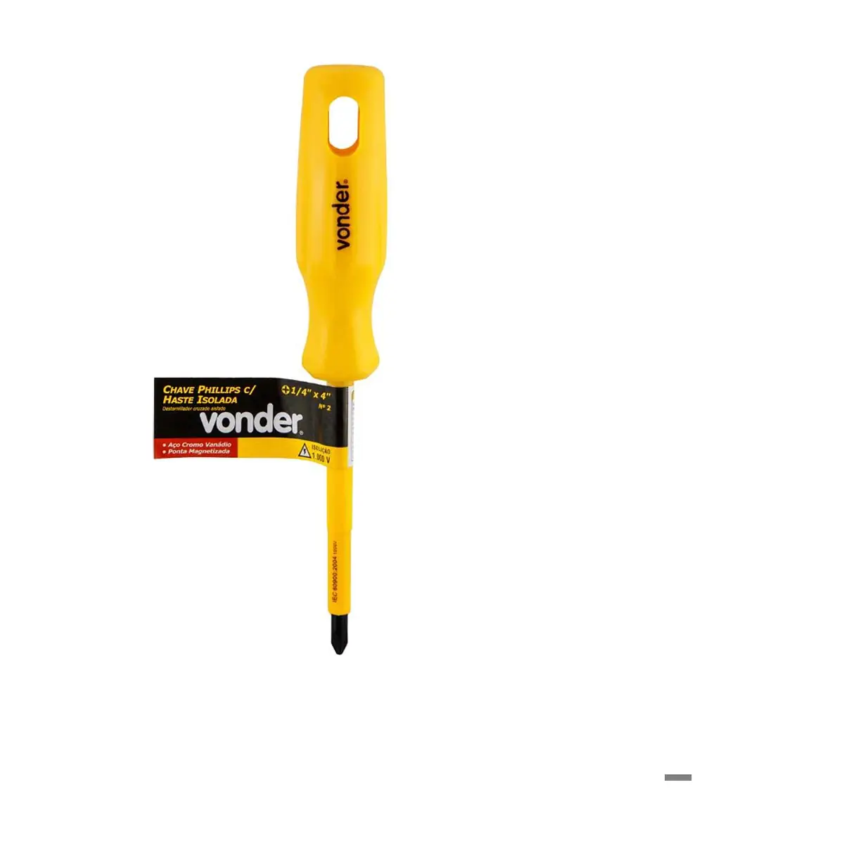Destornillador aislante de estria 1/4" x 4" Vonder - Thumbnail 6